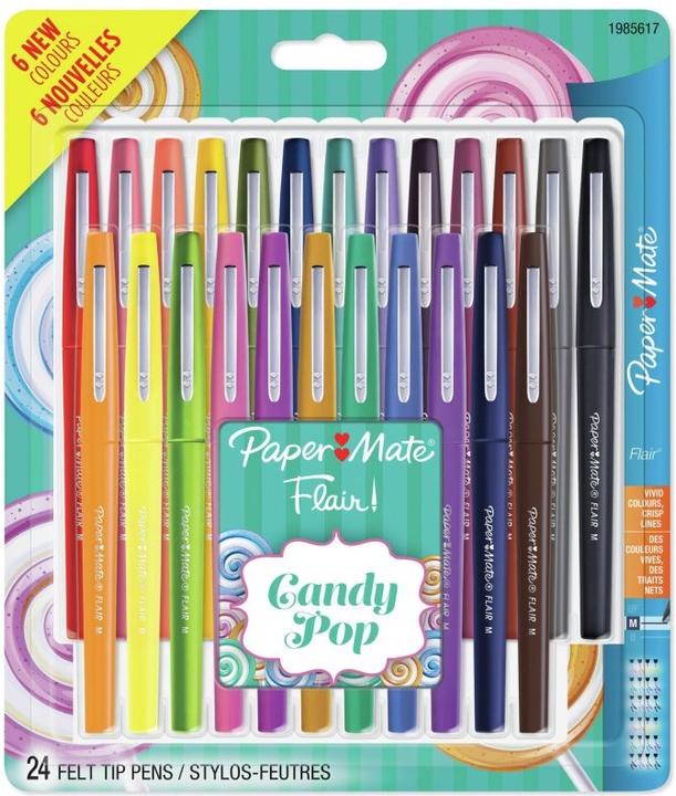 Produktbild Paper Mate Faserschreiber Flair Candy Pop (Mehrfarbig, 24 x)