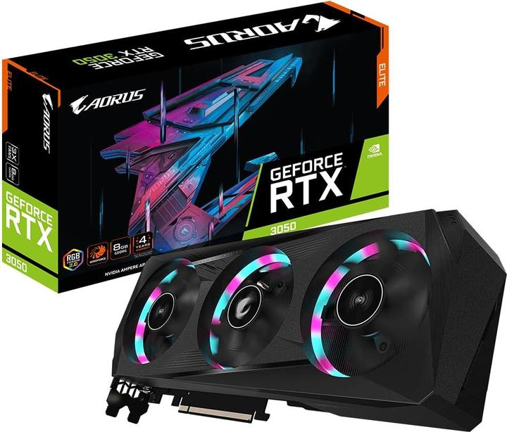 Produktbild Gigabyte AORUS GeForce RTX 3050 ELITE (8 GB)