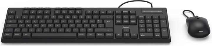 Produktbild Hama USB-Tastatur-Maus-Set CKM-200 kabelgebunden Media-Tasten SW QWERTZ (DE, Kabelgebunden)
