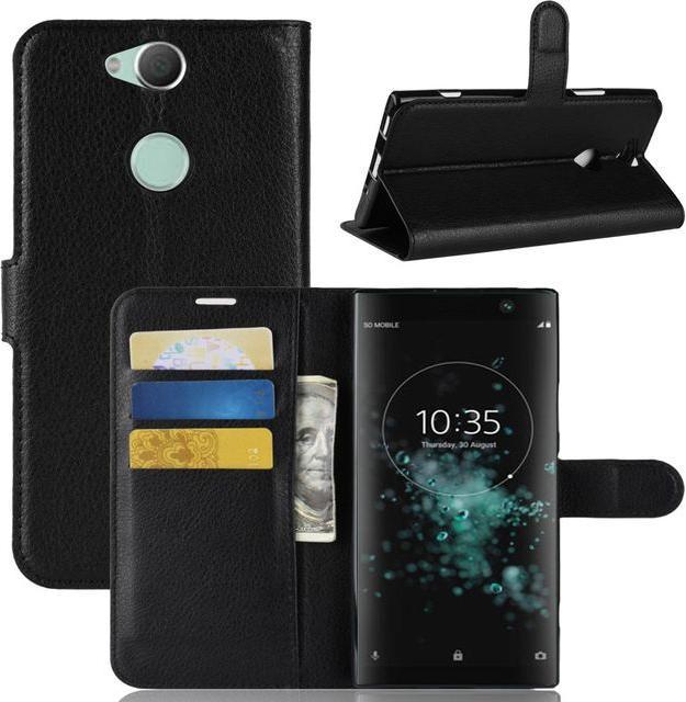 Actual product image MU Classic Litchi Leather Bookcover Series (Xperia XA2 Plus)