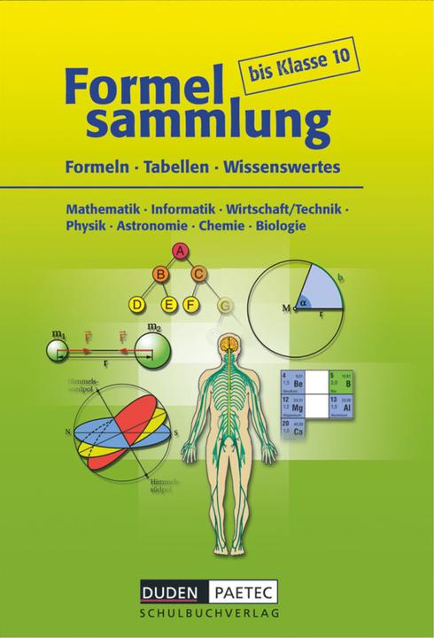 Produktbild Formelsammlung bis 10. Schuljahr. Formeln - Tabellen - Wissenswertes. Formelsammlung (Deutsch, Uwe Bahro, Frank-Michael Becker, Lutz Engelmann, 2015)