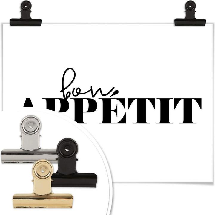 Produktbild Trenddeko Poster Bon Appetit 24 x 30 cm, Papier (24 x 30 cm)