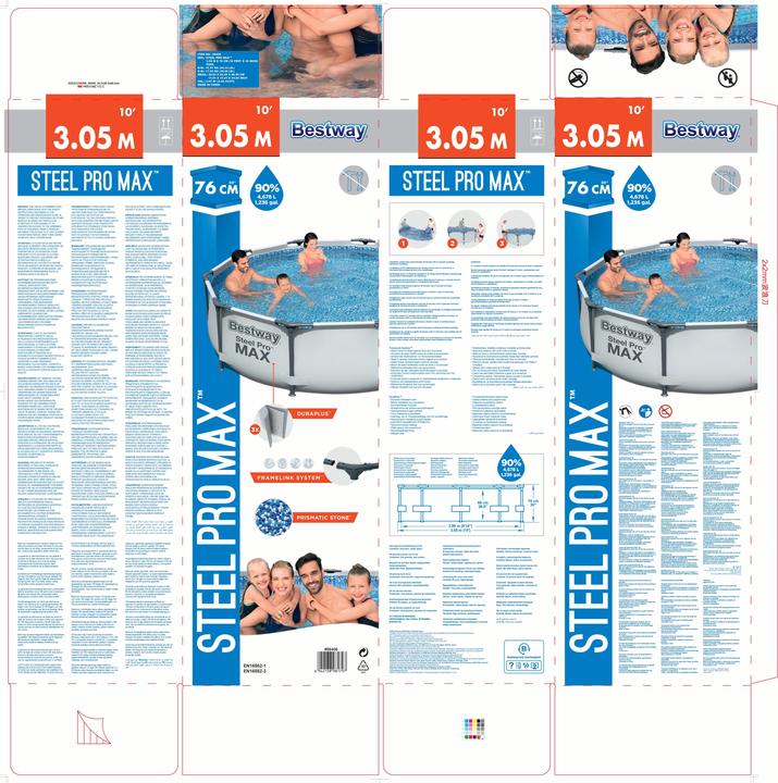 Actual product image Bestway Steel Pro Max Pool 305x76cm (ø 305 x 75 cm)