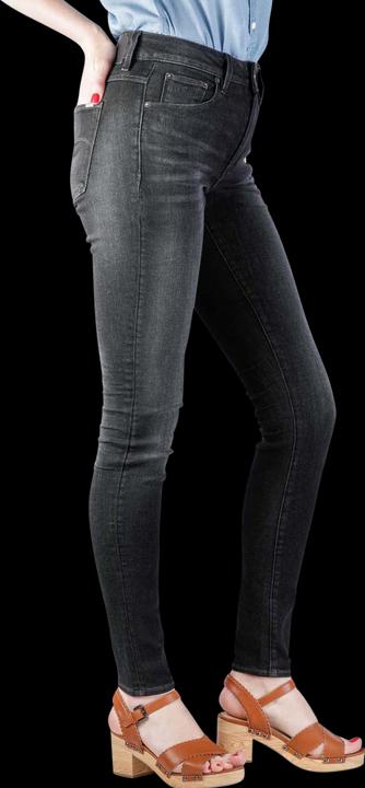 Produktbild G-Star 3301 High Skinny Jeans Superstretch worn in coal (W29/L32)