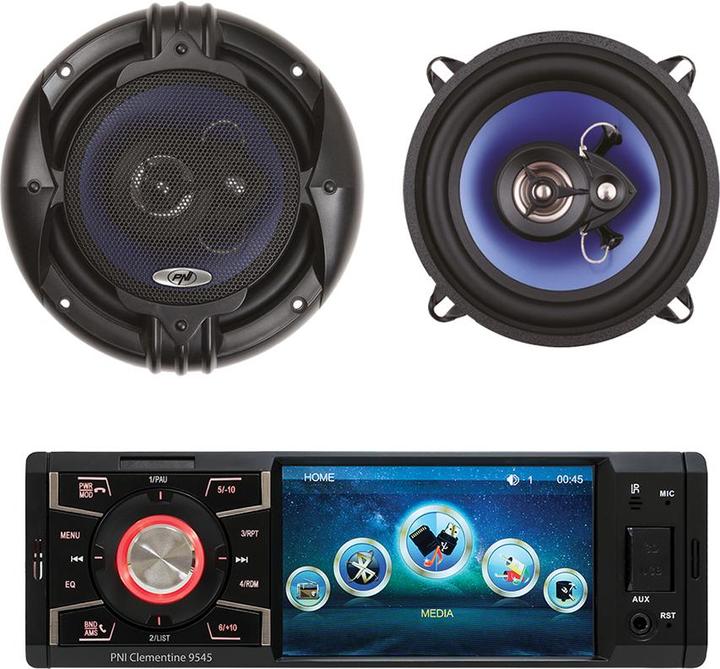 Produktbild PNI Clementine 9545 Auto-MP5-Player-Paket + Koaxial-Autolautsprecher HiFi500, 100 W, 12,7 cm (12.70 cm)