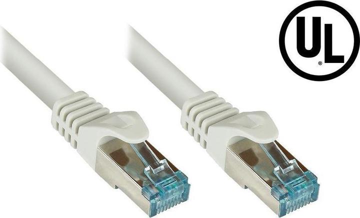 Actual product image Good Connections RNS® patch cable Cat.6A, with measuring protocol + serial no., S/FTP, PiMF, halogen-free (LSZH) (S/FTP, CAT6a, 2 m)