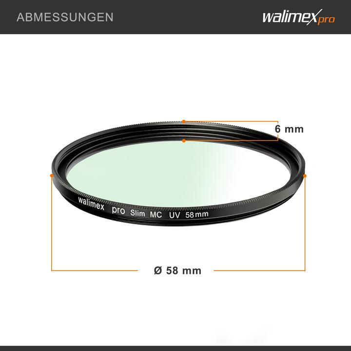 Actual product image Walimex pro per Slim MC UV (58 mm, UV filter, 58 mm)