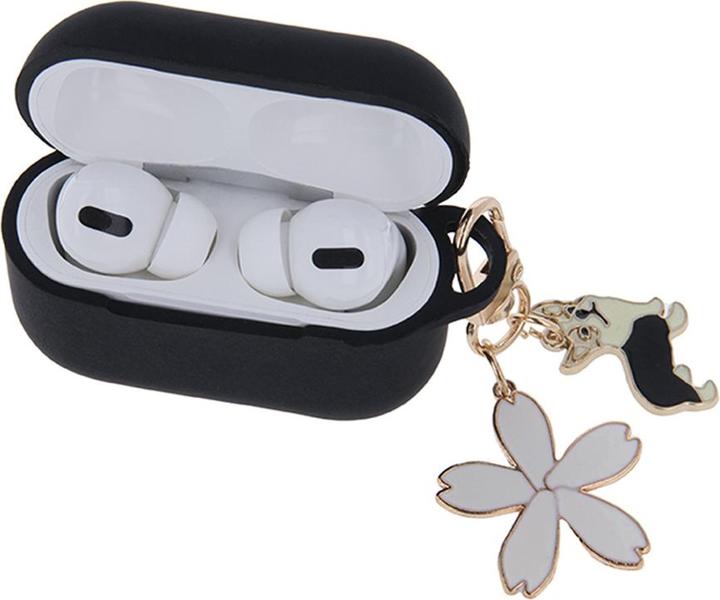 Produktbild OEM Tasche für Airpods Pro schwarz mit Anhänger (Kopfhörer Tasche)