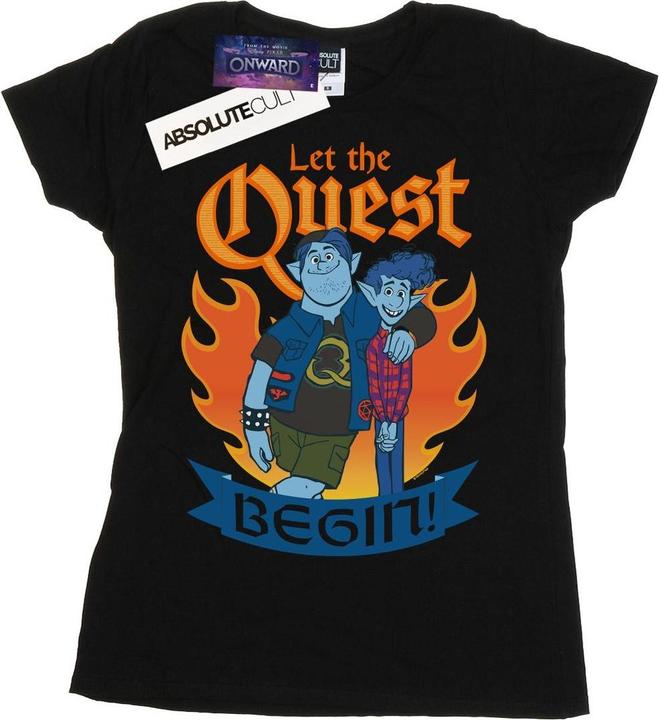 Actual product image Disney Womens/Ladies Onward Let The Quest Begin Cotton T-Shirt (L)