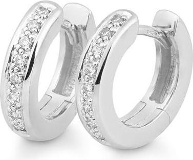 Actual product image Breuning Creoles - BRILL. 0,16 Ct. H/si (750/18 K Gold)