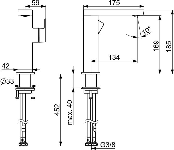 Immagine prodotto Hansa 57142273 EHM WT-Batt. HANSASTELA 5714 Ausld.