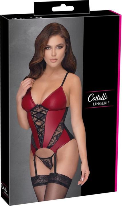 Actual product image Cottelli Collection Suspender shirt red/black M (M)