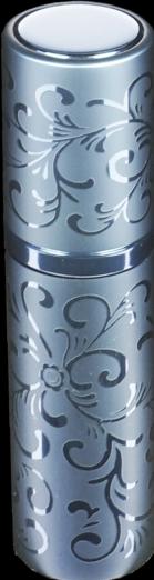 Image du produit Vaporisateur de poche, bleu, tête de vaporisation à visser, décor floral, pour 8 ml (8 ml)