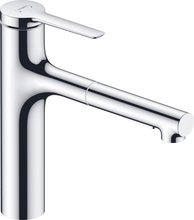 hansgrohe Zesis M33 Mitigeur monocommandé pour cuisine 160, douchette extractible, 2 types de jets