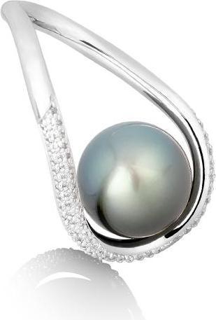 Image du produit Breuning BAGUE - TAHITI-Z.-PERLE/Brill. 0,776 Ct. H/si (56, Or 750/18 K)