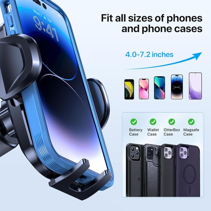 Image du produit Miracase Support de téléphone portable pour voiture avec ventouse