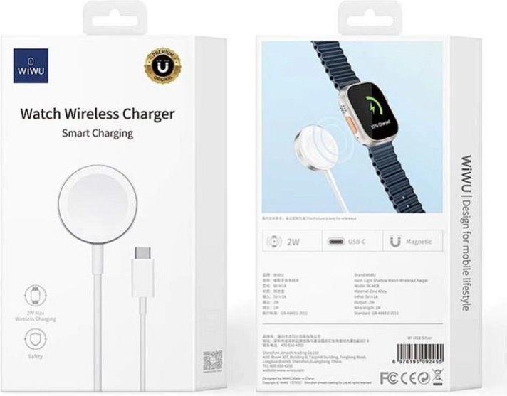 Produktbild Wiwu Wireless charger - Wireless Charger Mi-18 for Apple Watch (aluminum case)