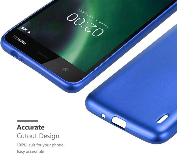 Image du produit Cadorabo Couverture métallique mate TPU (Nokia 2)