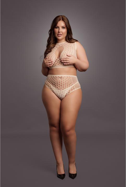 Productafbeelding Le Désir Duo Net Sleutelgat Beha Set - Damesmaat (XL, XXL, 3XL, 4XL)