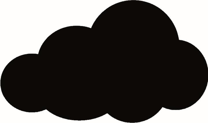Actual product image Securit Silhouette Klett Wolke (Blackboard, 29 x 48 cm)