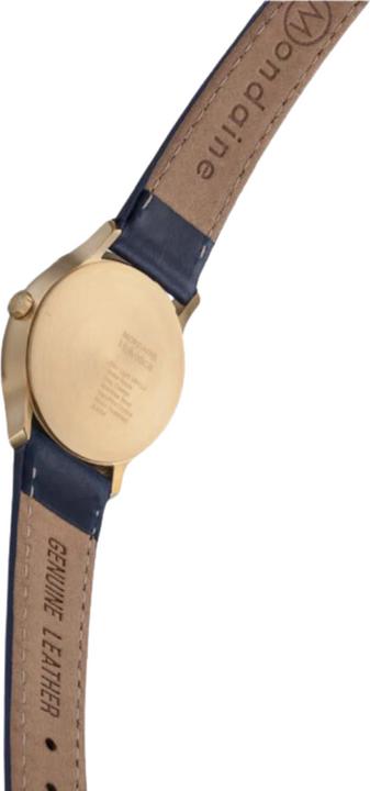 Actual product image Mondaine Helvetica No1 Bleu Marine Light (Analogue wristwatch, Swiss made, 26 mm)
