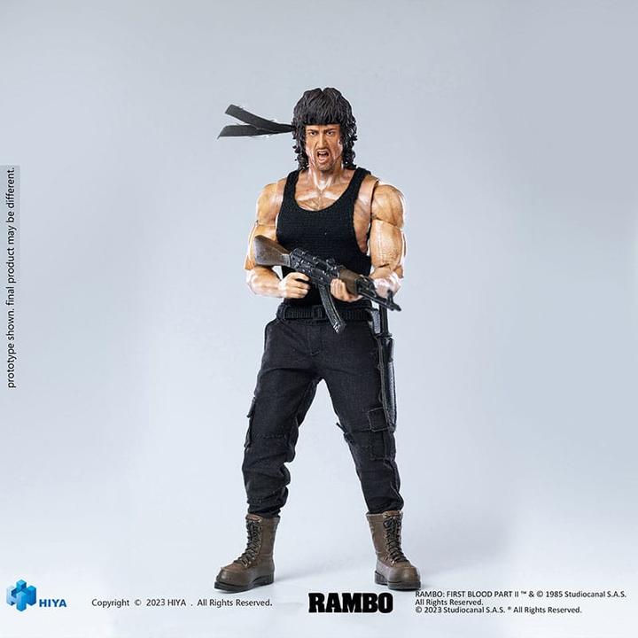 Produktbild Hiya Toys Rambo figurine 1/12 Exquisite Super Series First Blood II John Rambo 16 cm