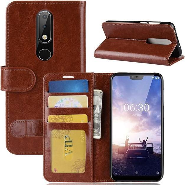 Immagine prodotto MU Classic Crazy Horse II Leather Leather Bookcover Series (Nokia 6.1 Plus)