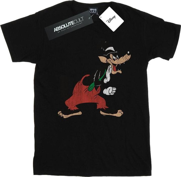 Actual product image Disney Girls Three Little Pigs Big Bad Wolf Cotton T-Shirt (152, 158)