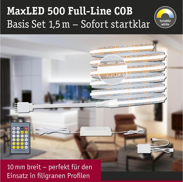 Actual product image Paulmann MaxLED 500 Full-Line COB Stripe Set (White, 150 cm, Indoor)