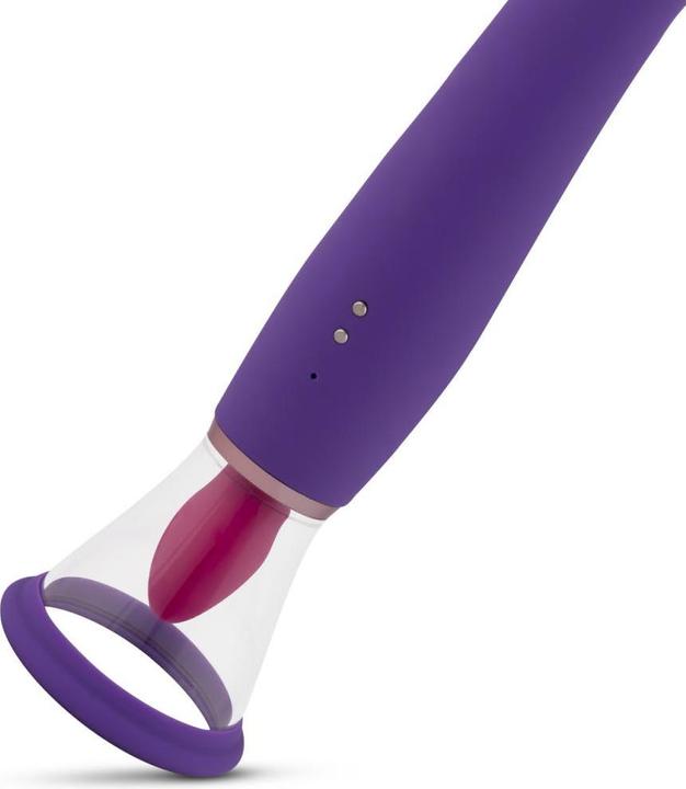 Actual product image Easytoys Pleasure Pump With G-Spot Vibrator - Purple