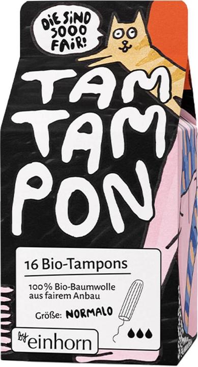 Immagine prodotto Einhorn Condoms Biologico - Tamponi NORMALO (16 x, Normale)