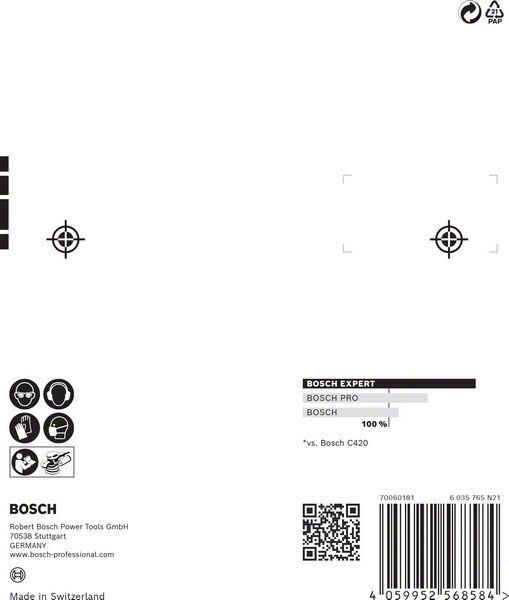 Image du produit Bosch Professional Zubehör EXPERT M480 Kit de démarrage pour ponceuse excentrique, 125 mm, 7 pièces (80, 120, 180)