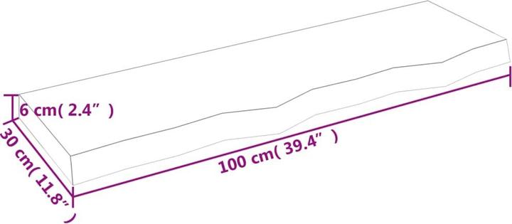 Actual product image VidaXL Lian (100 x 30 x 6 cm)