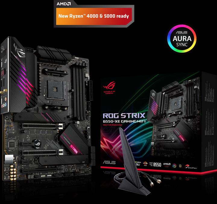 Produktbild ASUS ROG STRIX B550-XE GAMING WIFI (AM4, AMD B550, ATX)