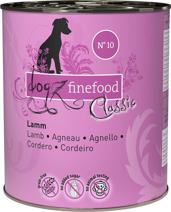 Immagine prodotto Dogz finefood No.10 Agnello (Adulto, 6 pz., 800 g)