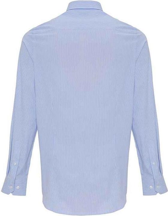 Actual product image Premier Mens Striped Oxford Long-Sleeved Shirt (S)