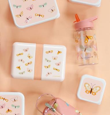 Image du produit A Little Lovely Company Lunchbox Schmetterling SBBUPI47 rosa 18x6x12cm