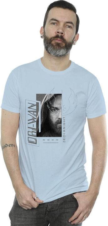 Actual product image Star Wars Mens Obi-Wan Kenobi Jedi SciFi Collage T-Shirt (XL)