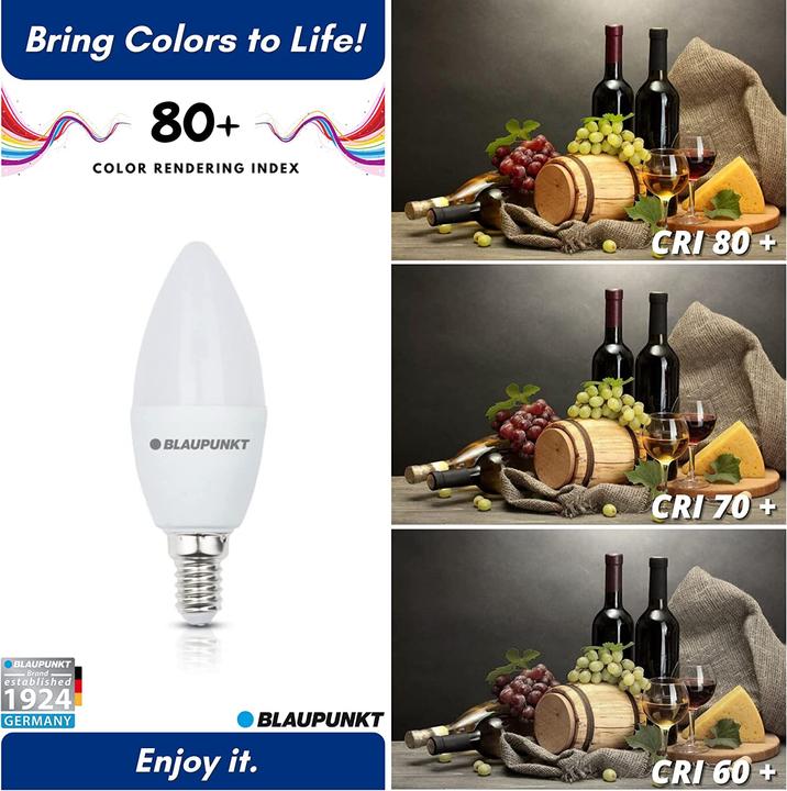 Produktbild Blaupunkt LED E14 Glühbirne - Kerze - 7W - Naturweiss 4000K - Led Lampen - Einzeln (E14, 7 W, 680 lm, 1 x, F)