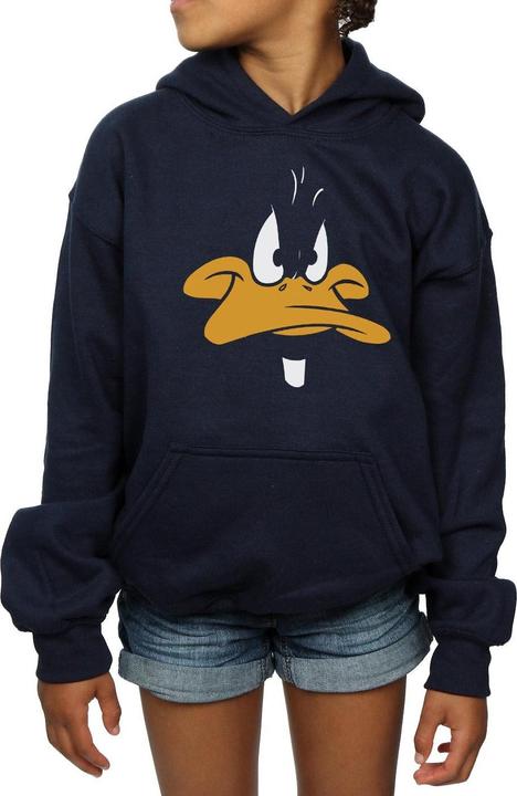 Actual product image Looney Tunes Girls Daffy Duck Big Face Hoodie (140, 146)