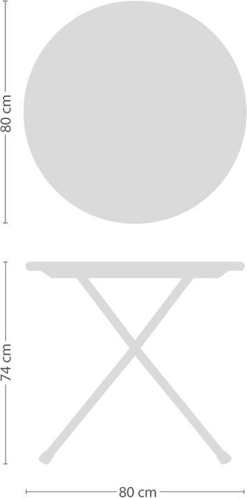 Produktbild Arc en Ciel Klapptisch rund (80 cm)