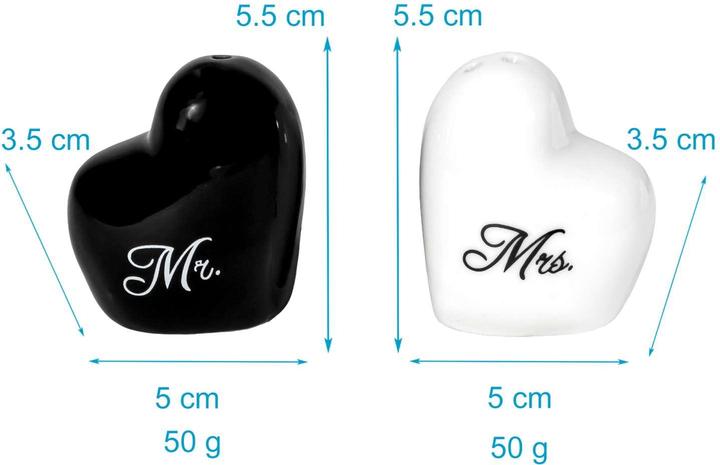 Produktbild Intirilife Salz- und Pfefferstreuer Mr & Mrs (Salz, Pfeffer)