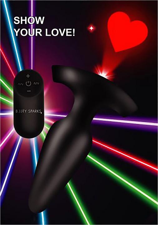 Image du produit XR Brands Laser Heart Small Anal Plug w/ Remote Control