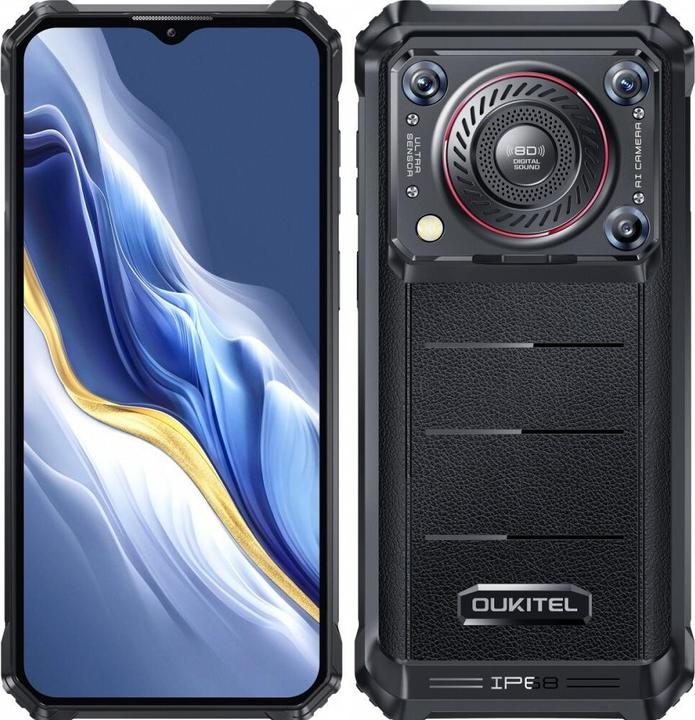 Immagine prodotto Oukitel WP36 8/128 10600 mAh - Smartphone schwarz (128 GB, Nero, 6.54", Doppia SIM Ibrida, 13 Mpx, 4G)