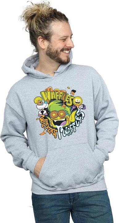 Actual product image Mens Teen Titans Go Waffle Mania Hoodie (M)