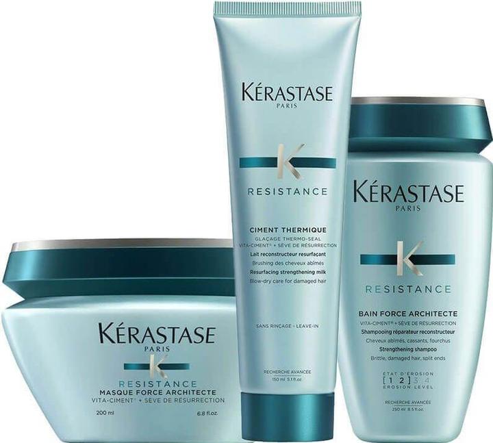 Kérastase Resistance Force Architecte Pflegetrio - 600ml (Haarpflege set)
