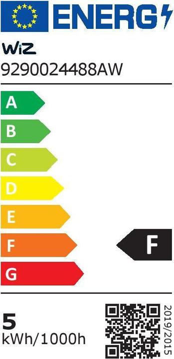 Etichetta energetica WiZ Tunable White & Color (E14, 4.90 W, 470 lm, 2 x, F)