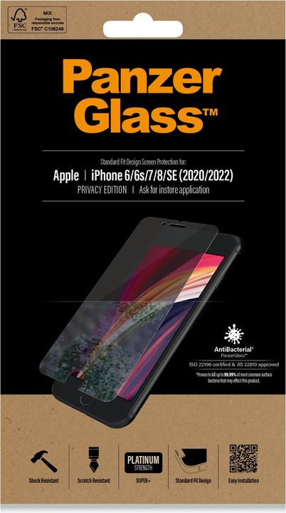 Produktbild PanzerGlass Privacy (1 Stück, Apple iPhone 6s)