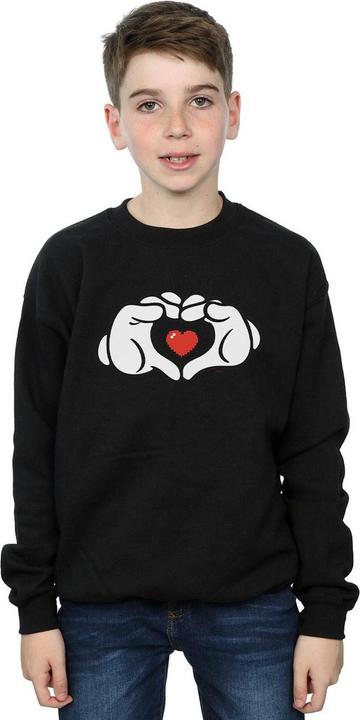 Actual product image Disney Boys Mickey Mouse Heart Hands Sweatshirt (152, 158)