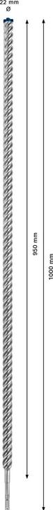 Immagine prodotto Bosch Professional Zubehör Trapano a percussione EXPERT SDS plus-7X, 22 x 950 x 1000 mm (22 mm)